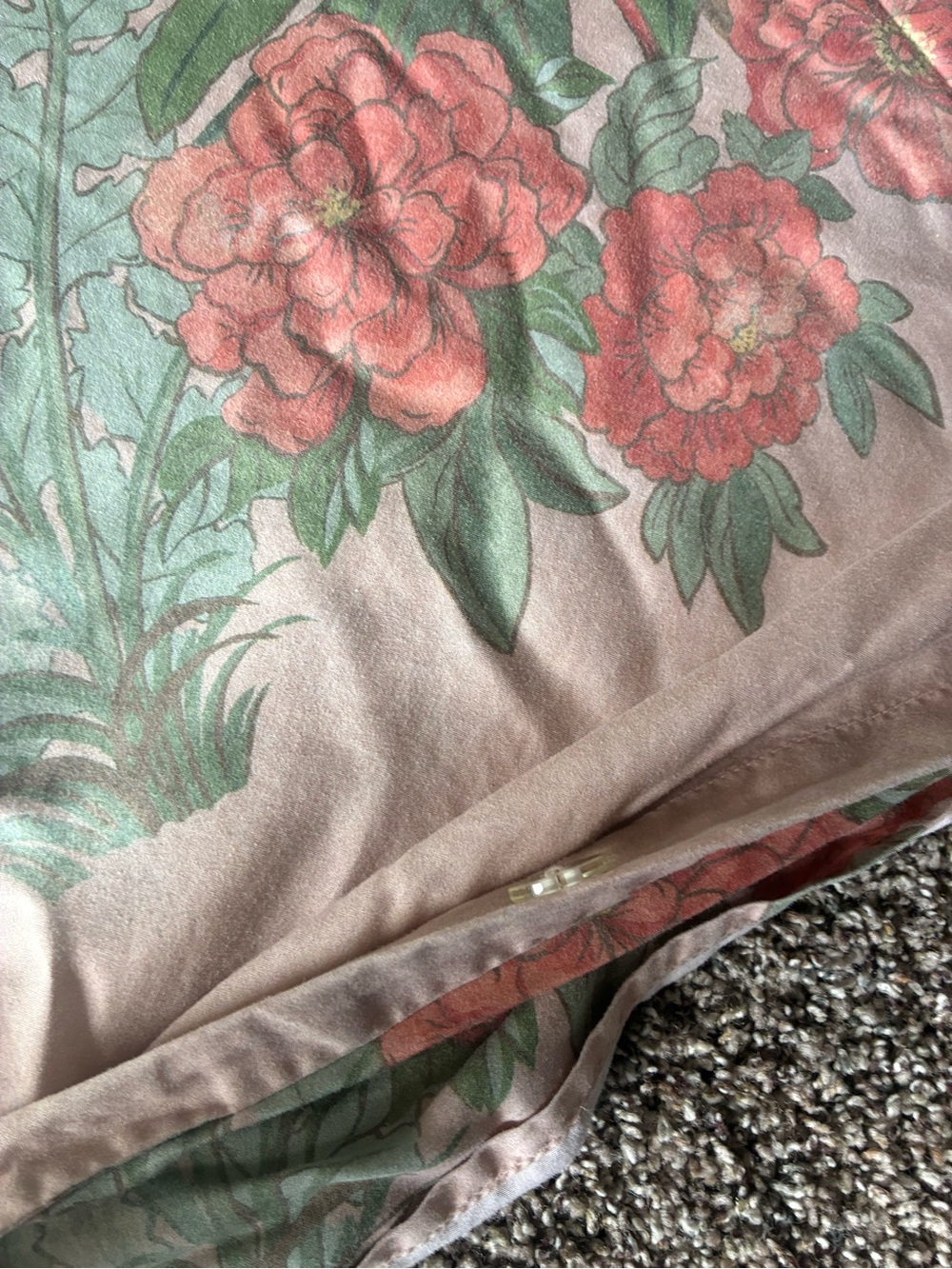 Pottery Barn 3 Piece Mariella Queen Chinoiserie Floral Pastel Duvet - Picture 5 of 13